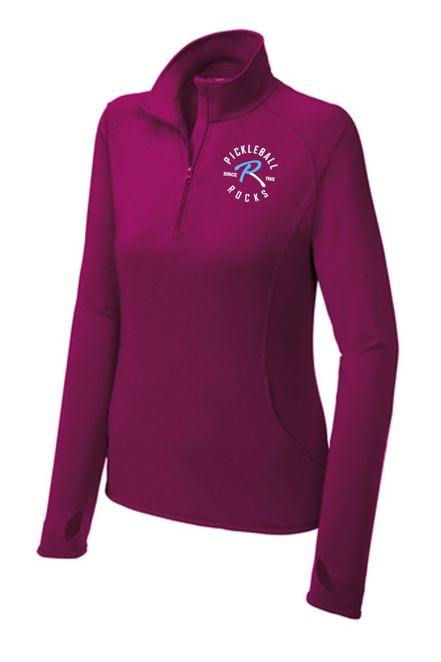 Pickleball Rocks Releases New Apparel: Just In Time For Christmas &Raquo; Pink Rush 850 Ladies Quarter Zip Scaled 2