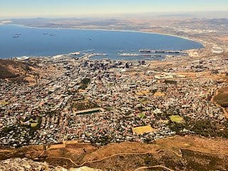 Cape Town From Table Mountain