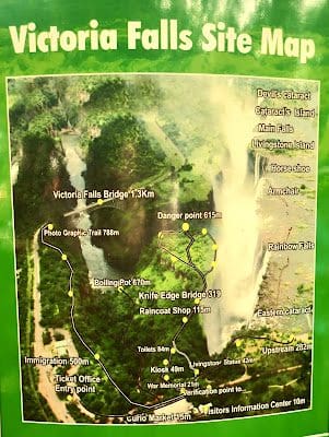 Map Victoria Falls