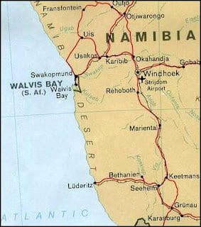 Walvis Bay, Namibia - A Cruise Day &Raquo; Walvis Bay Map