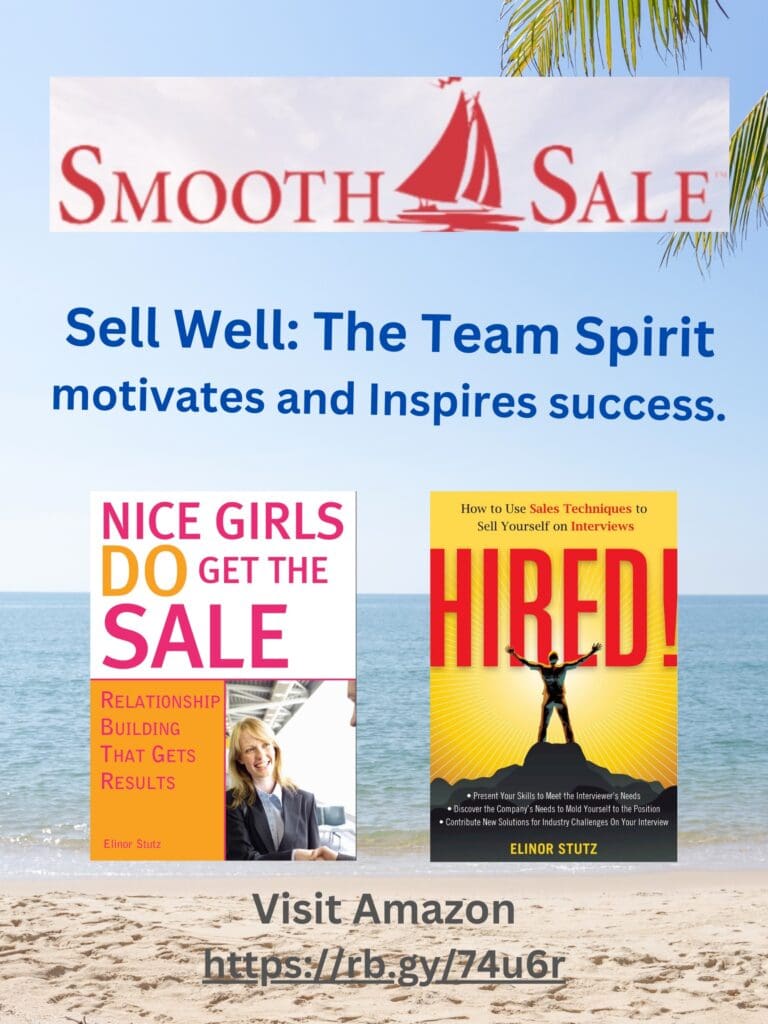 Nice Girls Do Get The Sale Is An International Best-Seller And Evergreen:
A Classic! Https://Amzn.to/39QivzwHired! How To Use Sales Techniques To Sell Yourself On Interviews Is A Best Seller. Https://Amzn.to/33Lp2Pv And Helped Many To Secure The Job They DesiredVisit Elinor Stutz'S Author Page On Amazon: Https://Www.amazon.com/Elinor-Stutz/E/B001Js1P8S  