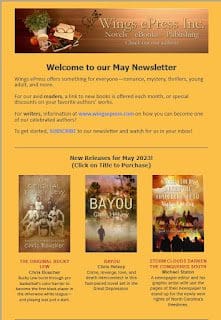 Alive And Well, And Writing &Raquo; May Newsletter