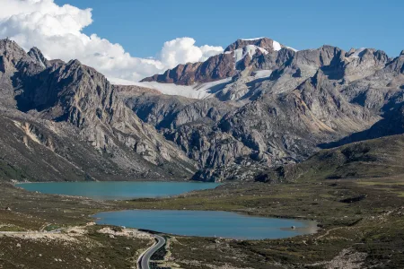 Twin Lakes In Batang Sichuan China