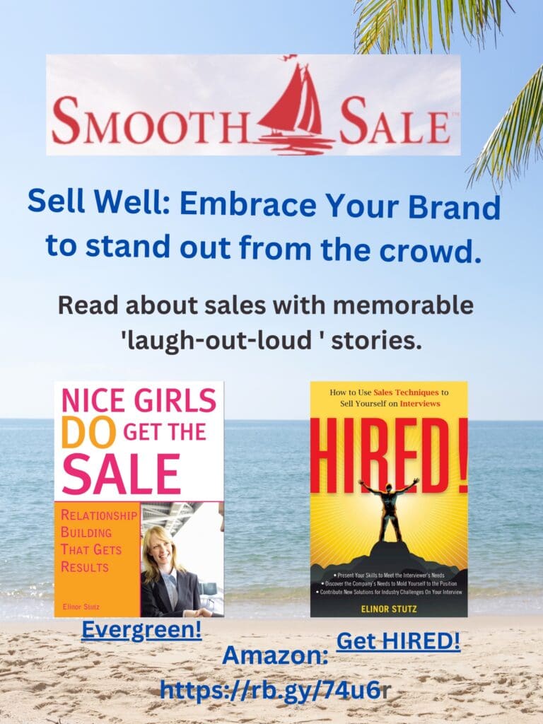 Nice Girls Do Get The Sale Is An International Best-Seller And Evergreen:
A Classic! Https://Amzn.to/39QivzwHired! How To Use Sales Techniques To Sell Yourself On Interviews Is A Best Seller. Https://Amzn.to/33Lp2Pv And Helped Many To Secure The Job They DesiredVisit Elinor Stutz'S Author Page On Amazon: Https://Www.amazon.com/Elinor-Stutz/E/B001Js1P8S  