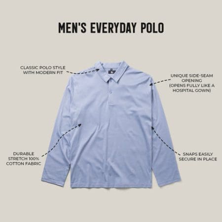 Adaptive Shirt for Men: The Everyday Polo » Men s Everyday Polo 1 480x480