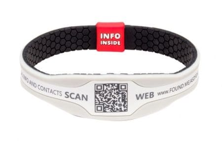 The Found Me Qr Code Medical Bracelet: Personal Safety Device And Communication  &Raquo; F2 550X350