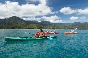 Linda Ballou Recommends You Take A Walk On Kaua’i’s Wild Side &Raquo; Kayaking Hanelei Bay Courtesty Kayak Hanalei 300X200 1