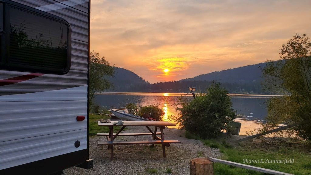 Celebrating the Gifts of Downtime » 2023Aug25 McLeese Lake Sunset wm 1024x576 1