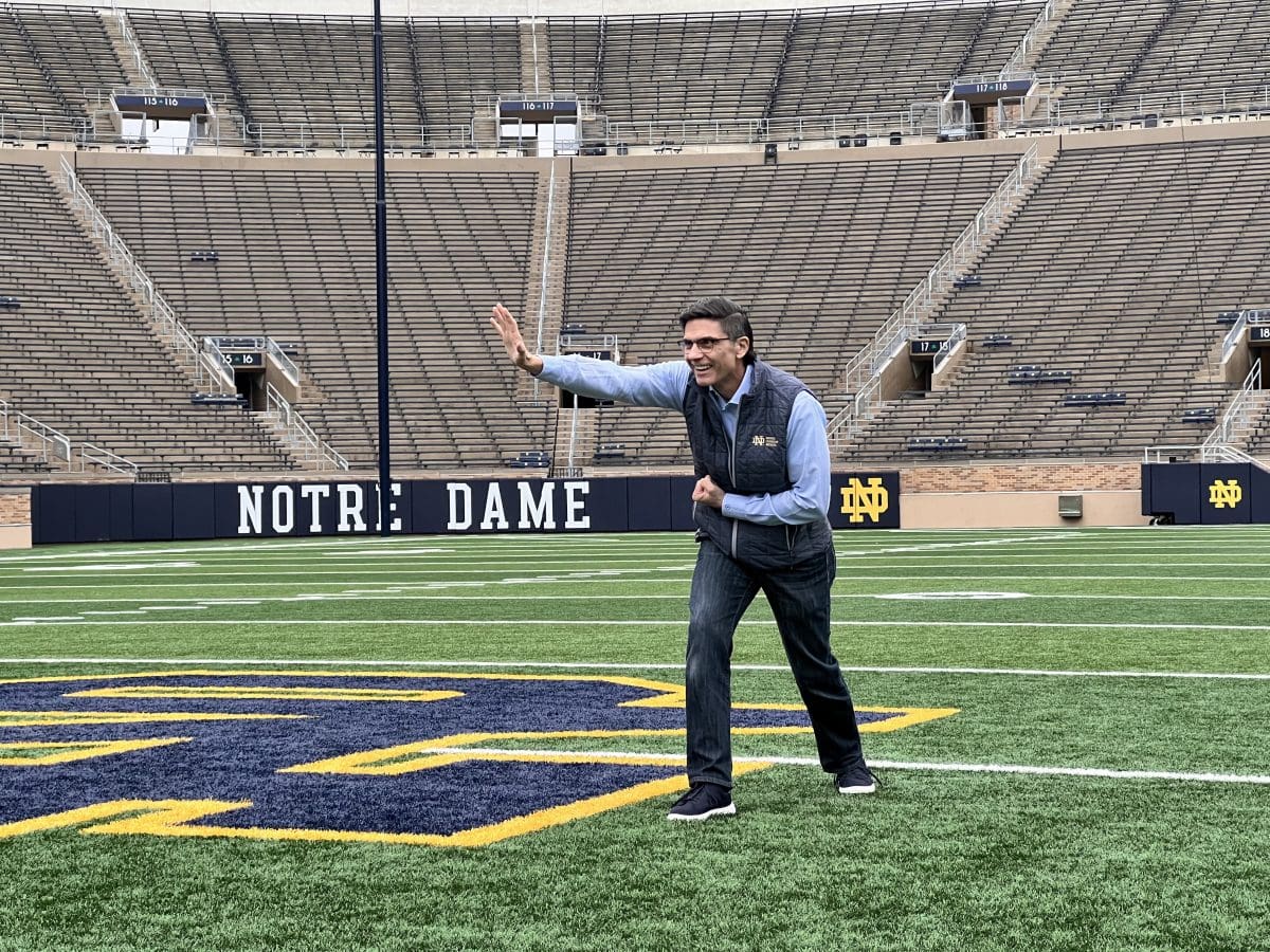 Bernie Borges Heisman Pose | University Of Notre Dame