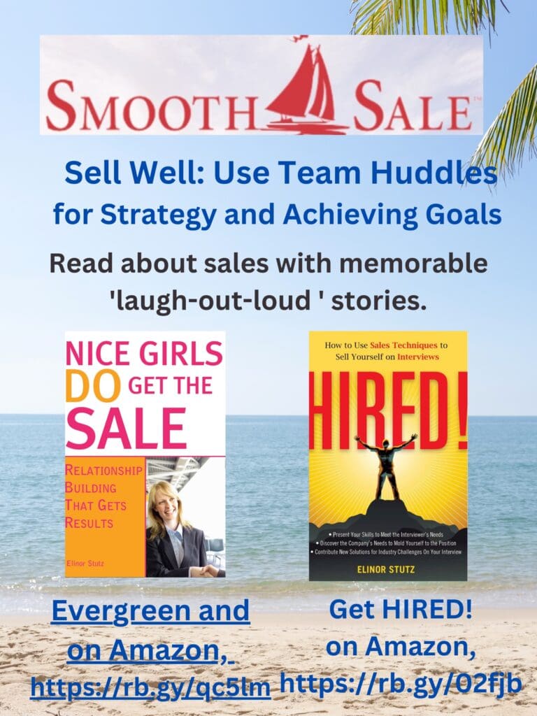 Nice Girls Do Get The Sale Is An International Best-Seller And Evergreen:
A Classic! Https://Amzn.to/39QivzwHired! How To Use Sales Techniques To Sell Yourself On Interviews Is A Best Seller. Https://Amzn.to/33Lp2Pv And Helped Many To Secure The Job They DesiredVisit Elinor Stutz'S Author Page On Amazon: Https://Www.amazon.com/Elinor-Stutz/E/B001Js1P8S  