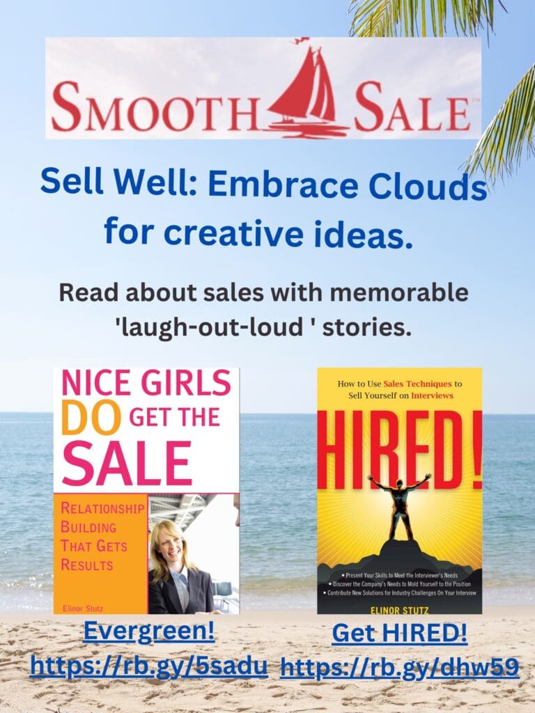 Nice Girls Do Get The Sale Is An International Best-Seller And Evergreen:
A Classic! Https://Amzn.to/39QivzwHired! How To Use Sales Techniques To Sell Yourself On Interviews Is A Best Seller. Https://Amzn.to/33Lp2Pv And Helped Many To Secure The Job They DesiredVisit Elinor Stutz'S Author Page On Amazon: Https://Www.amazon.com/Elinor-Stutz/E/B001Js1P8S  