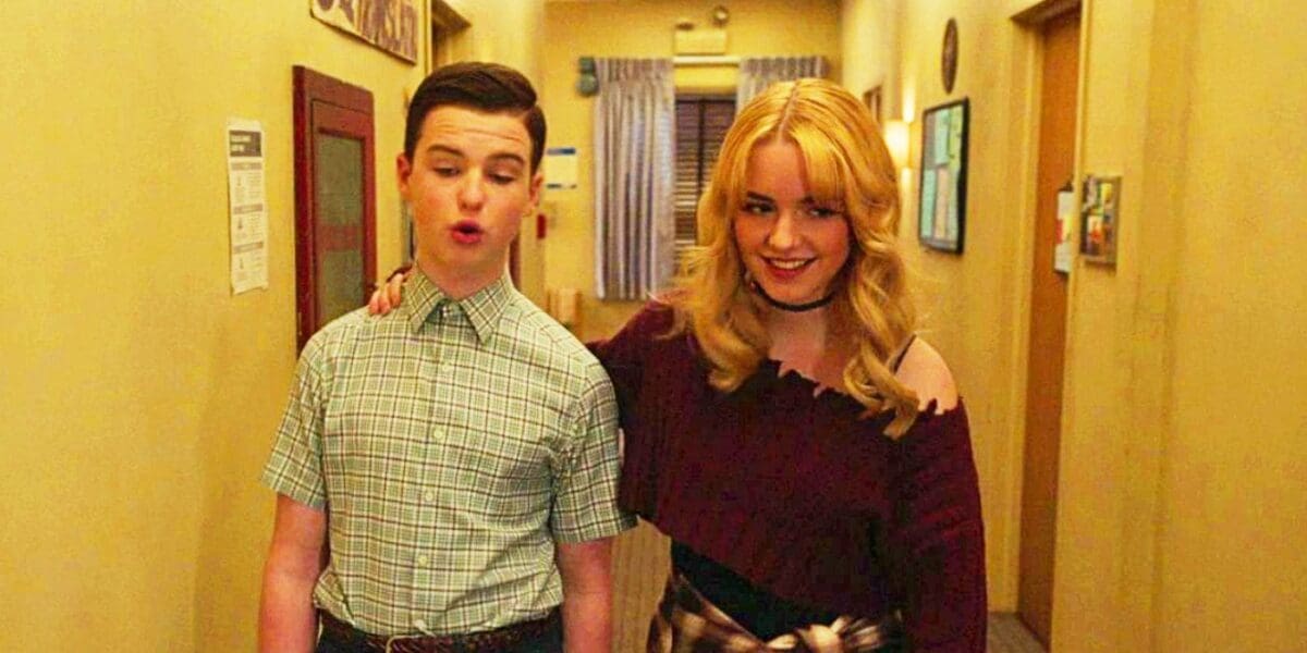 Curiosity Of Fans Over Paige’s Absence From Tbbt Might Be Explained In Young Sheldon’s Final Season  &Raquo; Iain Armitage As Sheldon And Mckenna Grace As Paige In Young Sheldon