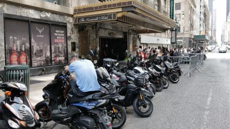 Nypd Confiscated Up To 80 Unlicensed Mopeds Outside Hotel Shelters &Raquo; Mopeds Roosevelt Nypd