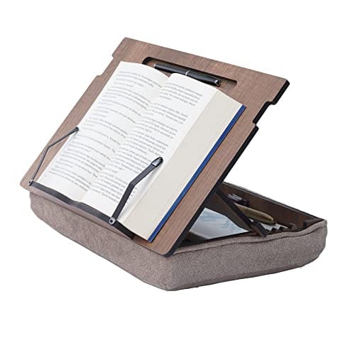 Vigo Wood Book/Kindle Stand With Storage