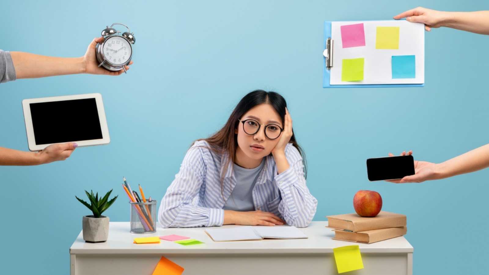 Bored Woman At Job