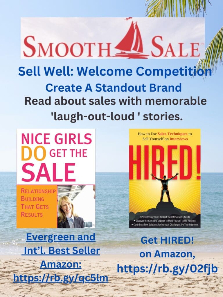 Nice Girls Do Get The Sale Is An International Best-Seller And Evergreen:
A Classic! Https://Amzn.to/39QivzwHired! How To Use Sales Techniques To Sell Yourself On Interviews Is A Best Seller. Https://Amzn.to/33Lp2Pv And Helped Many To Secure The Job They DesiredVisit Elinor Stutz'S Author Page On Amazon: Https://Www.amazon.com/Elinor-Stutz/E/B001Js1P8S  