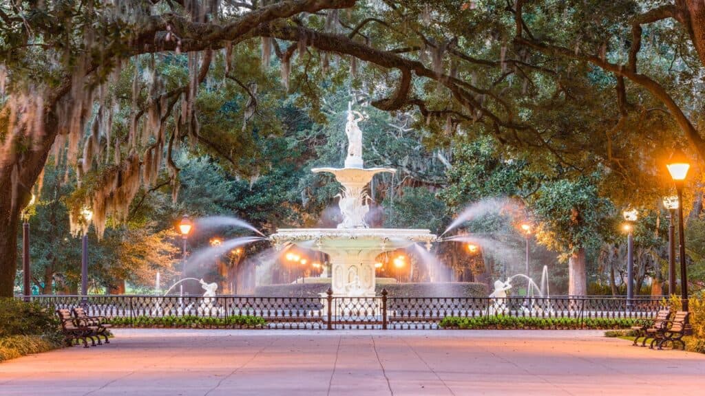 Forsyth Park In Savannah