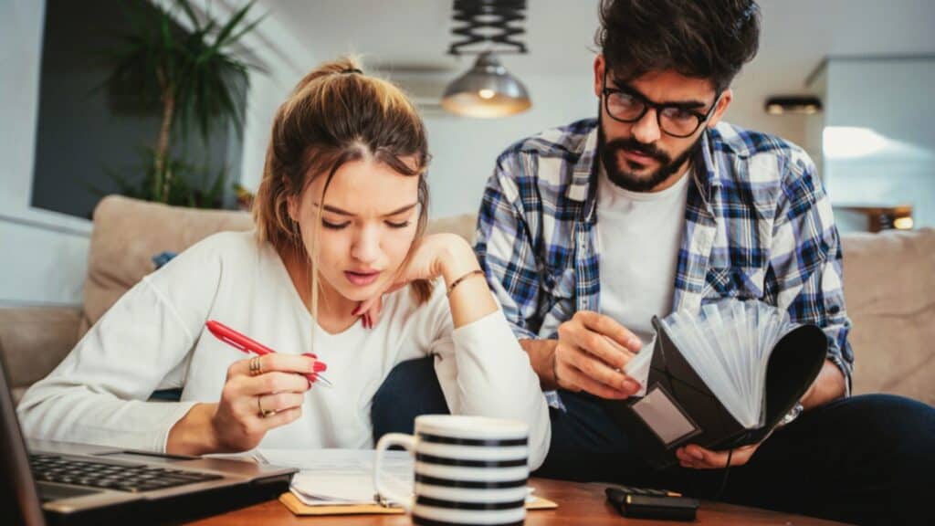 Couples Discussing About Income