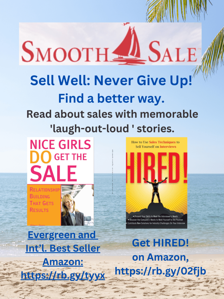 Nice Girls Do Get The Sale Is An International Best-Seller And Evergreen:
A Classic! Https://Amzn.to/39QivzwHired! How To Use Sales Techniques To Sell Yourself On Interviews Is A Best Seller. Https://Amzn.to/33Lp2Pv And Helped Many To Secure The Job They Desired