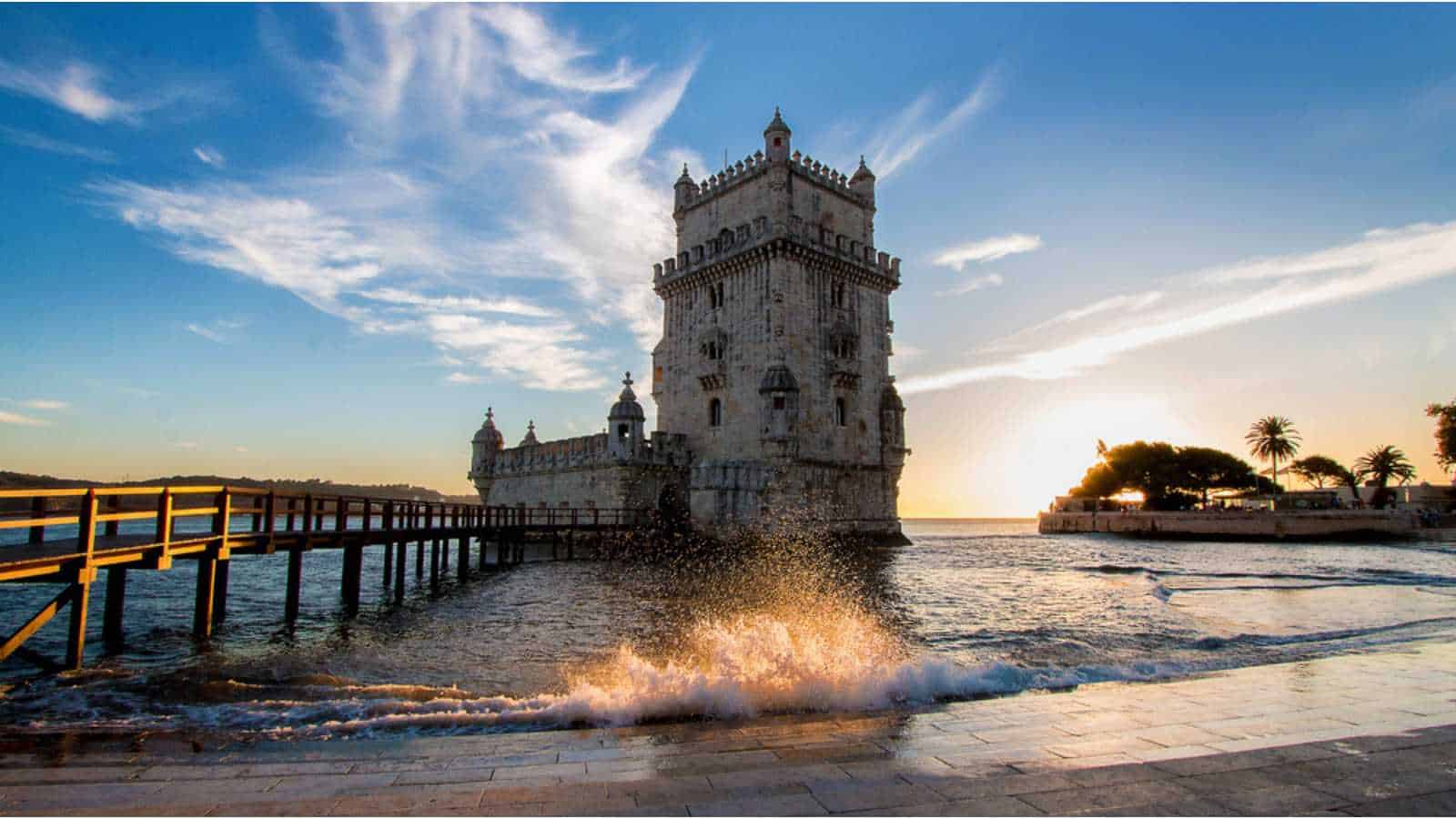 Torre De Belem/Belem Tower, Lisboa, Portugal - One Of The Most Famous Attractions Of Portugal