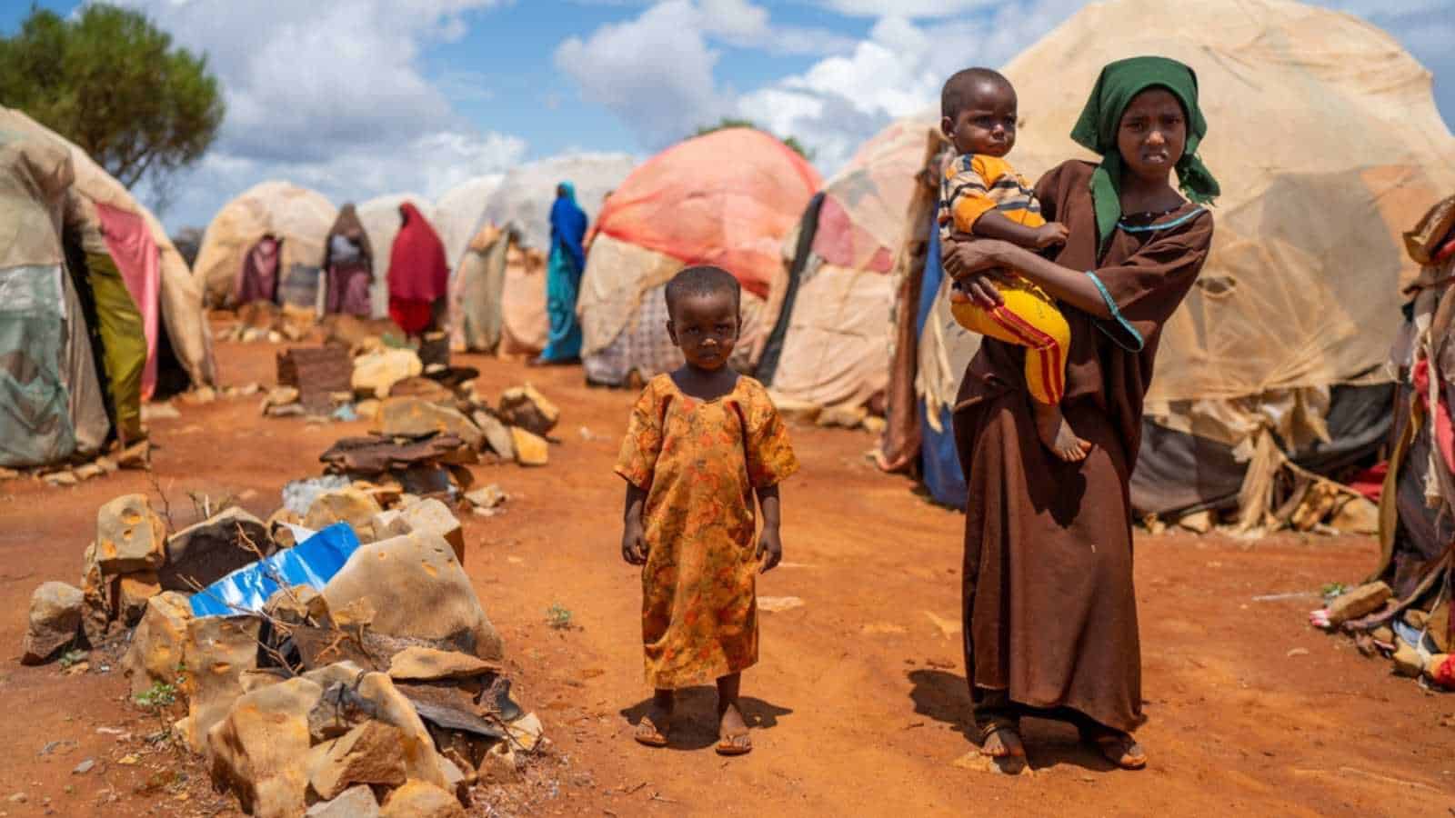 Baidoa, Somalia May 15,2019: Tent City Life