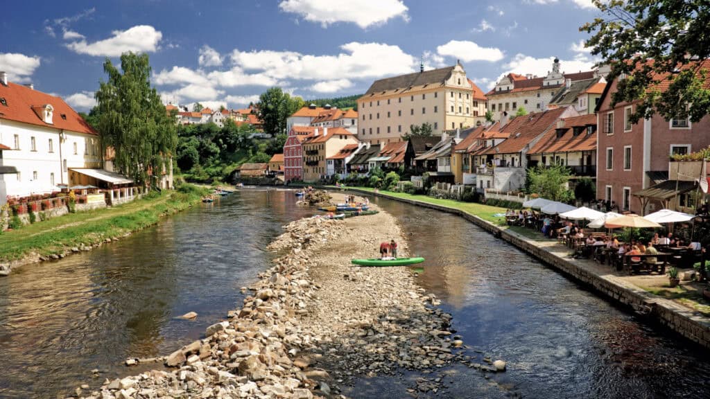 Boats In Cesky Krumlov