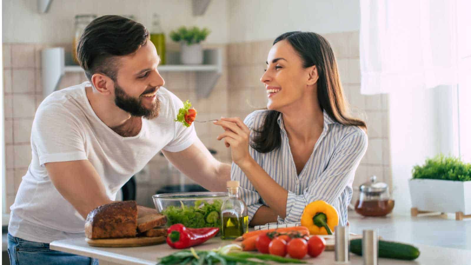 Couples Eating Fruits