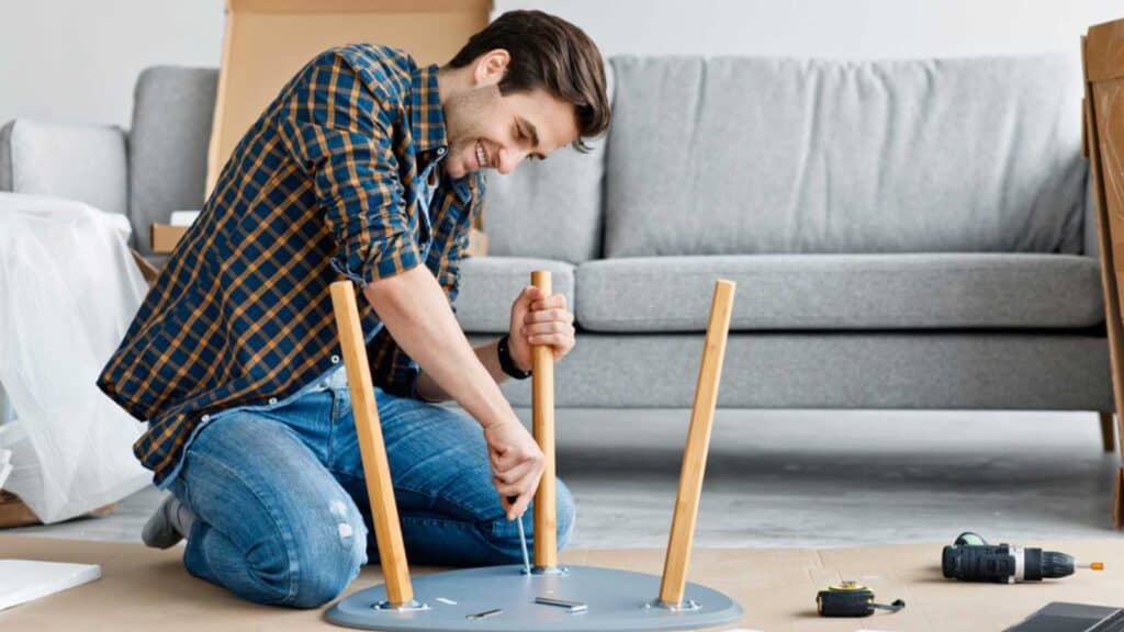 Man Fixing Furniture