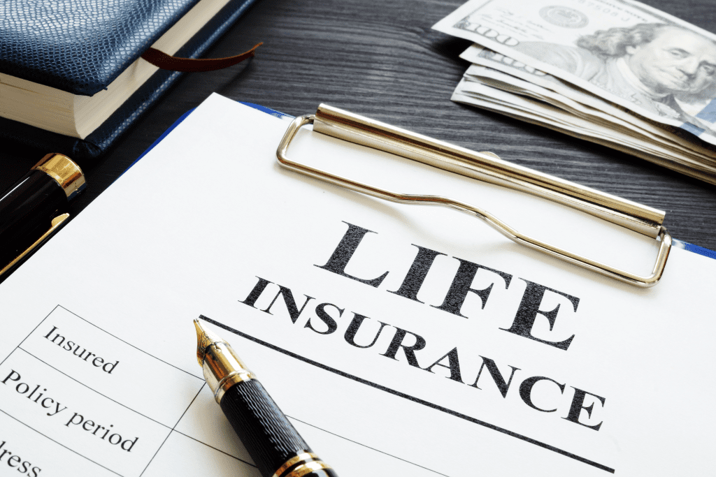 Life Insurance Policy Paper With Pen