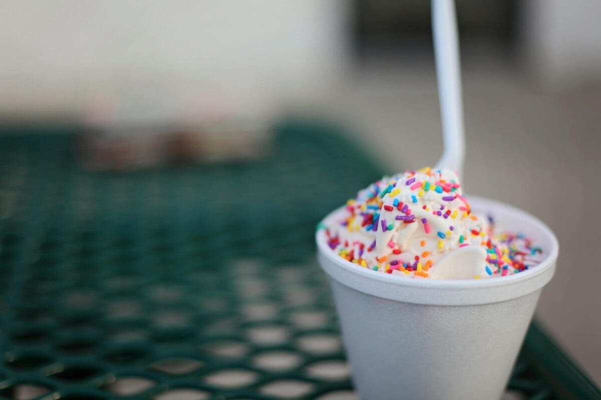 Cup Of Ice Cream With Sprinkles