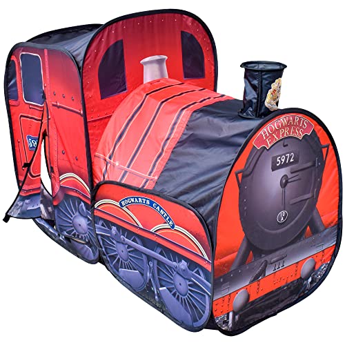 Harry Potter Hogwarts Express Pop Up Tent – Easy To Setup Playhouse For Kids | Red Train Toy With Two Entrances