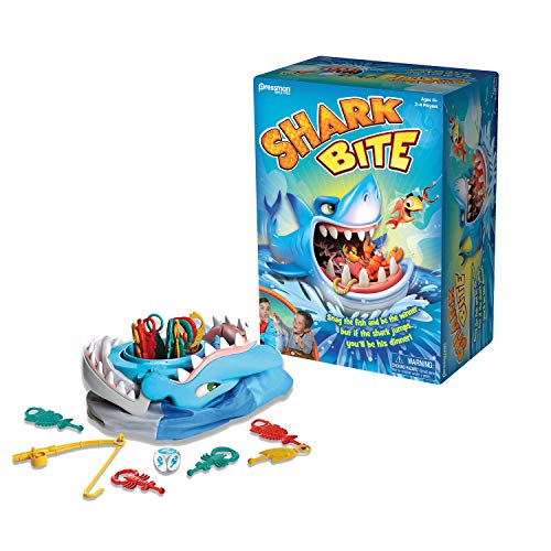 Shark Bite -- Roll The Die And Fish For Colorful Sea Creatures Before The Shark Bites Game! By Pressman Blue Sky, 5