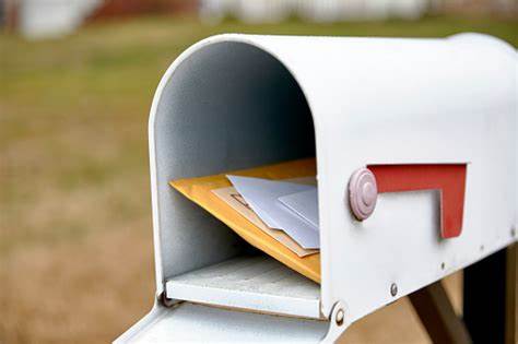 Mailbox With Mail In It