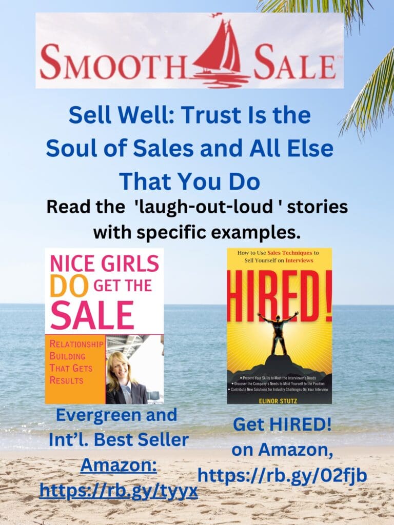 Nice Girls Do Get The Sale: Relationship Building That Gets Results Is An International Best-Seller And Evergreen: 
A Classic! Https://Amzn.to/39QivzwHired! How To Use Sales Techniques To Sell Yourself On Interviews Is A Best Seller. Https://Amzn.to/33Lp2Pv And Has Helped Many To Secure The Job They Desired.