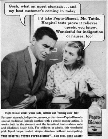 What Does “Clinically Proven” Actually Mean? &Raquo; 1957 Pepto Bismol Ad Bc8521