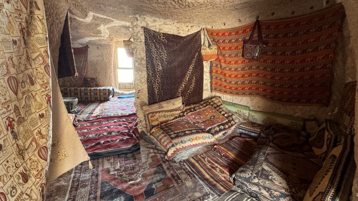 Inside Uchisar Castle Cappadocia