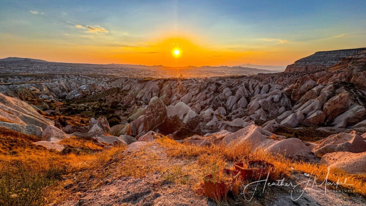 Gorgeous Atv Sunset In Cappadocia