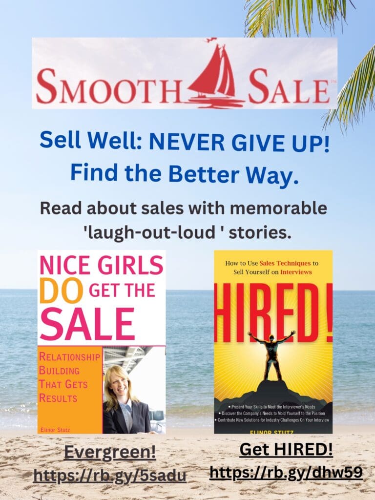 Nice Girls Do Get The Sale: Relationship Building That Gets Results Is An International Best-Seller And Evergreen:
A Classic! Https://Amzn.to/39QivzwHired! How To Use Sales Techniques To Sell Yourself On Interviews Is A Best Seller. Https://Amzn.to/33Lp2Pv And Has Helped Many To Secure The Job They Desired.