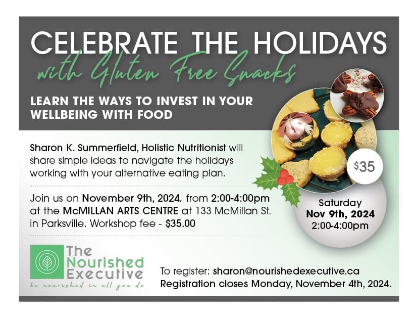 Workshop – Learning To Navigate The Holidays With Food Sensitivities &Raquo; Event Poster