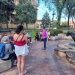 Linda Ballou Invites You To Experience Sensational Santa Fe In Northern New Mexico &Raquo; Guide Giveing Walking Tour Of Historic District Santa Fe Linda Ballou 150X150 1