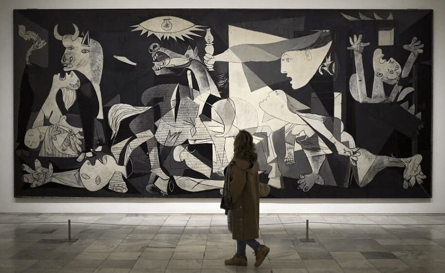 Top Cultural Sites To Explore In Northern Spain’s Basque Country &Raquo; Lady In Front Of Guernica By Picasso