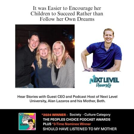 It Was Easier To Encourage Her Children To Succeed Rather Than Follow Her Own Dreams With Guest Ceo And Podcast Host Of Next Level University, Alan Lazaros &Raquo; Shltmm S5E41 Alan Lazaros And Mother Social Media 10082024 Ver2