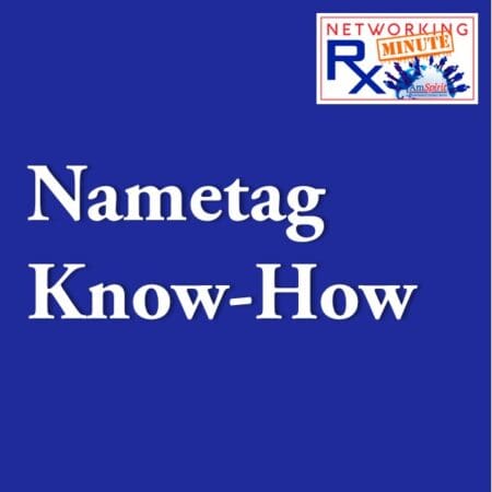 Nametage Know-How (0094) &Raquo; 0094. 1 1 Nametag Know How2.0