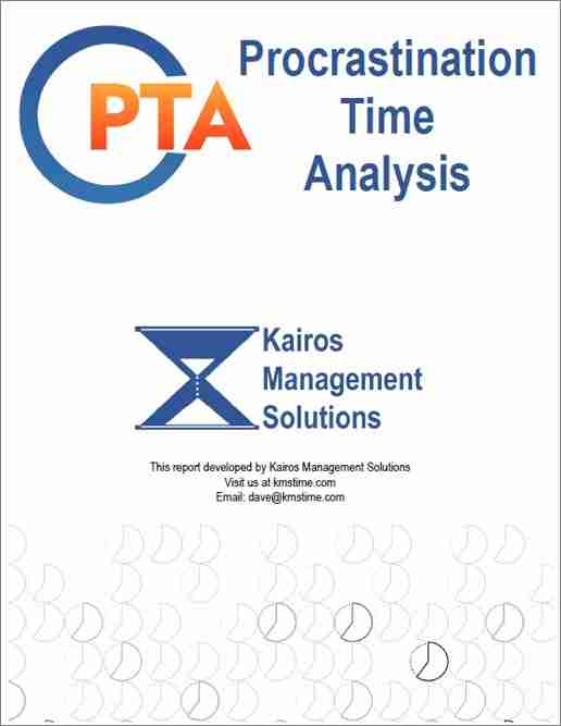 The Cover Of The Procrastination Time Analysis (Pta) Report. 