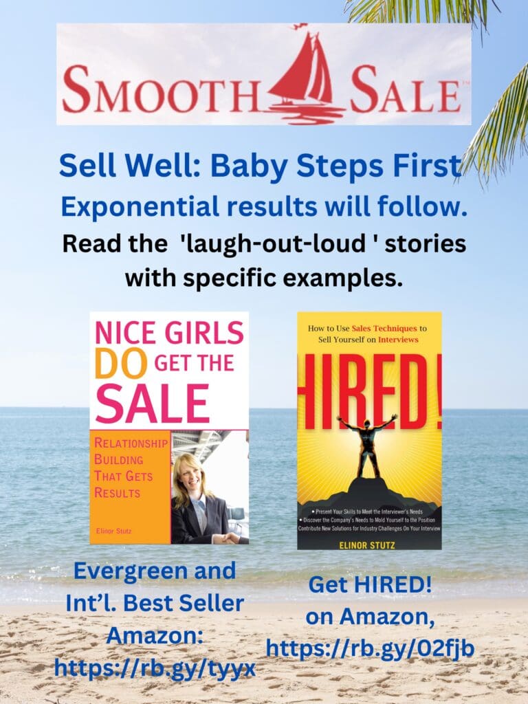 Nice Girls Do Get The Sale: Relationship Building That Gets Results Is An International Best-Seller And Evergreen:
A Classic! Https://Amzn.to/39QivzwHired! How To Use Sales Techniques To Sell Yourself On Interviews Is A Best Seller. Https://Amzn.to/33Lp2Pv And Has Helped Many To Secure The Job They Desired.