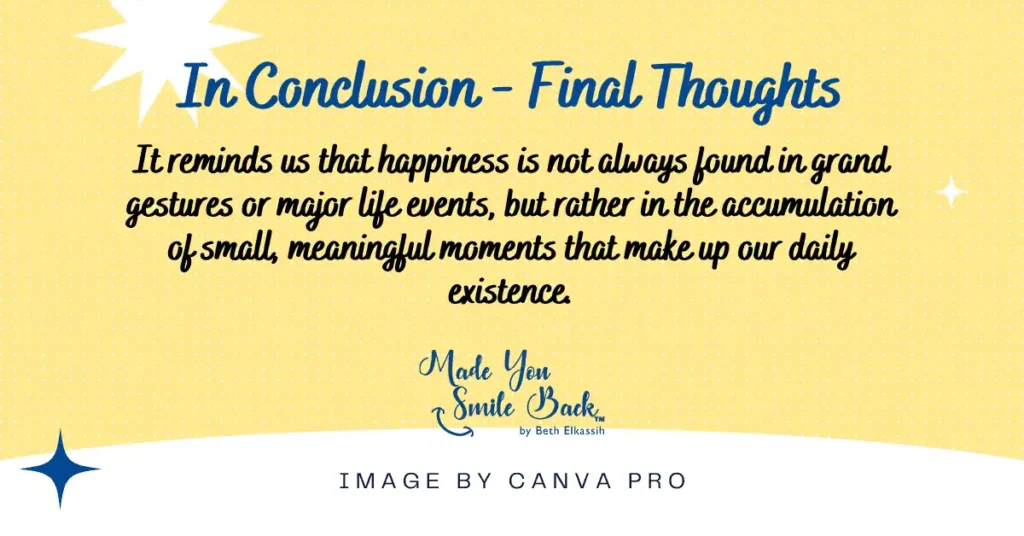 How To Find Happiness In The Little Things: Simple Ways To Boost Your Daily Joy &Raquo; In Conclusion Final Thoughts 1024X536 1