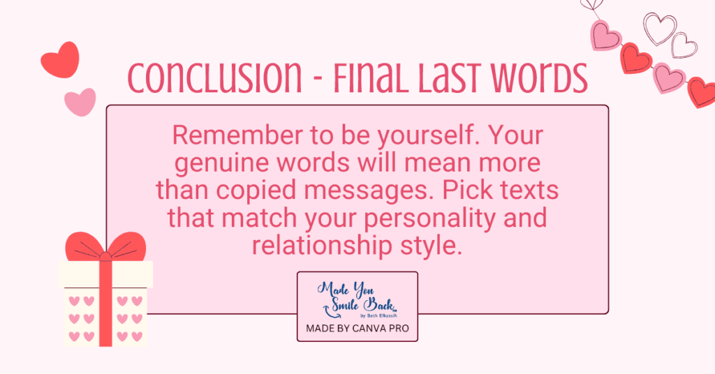 50 Cute Texts For Her &Raquo; Conclusion Final Last Words 1 1024X536 1