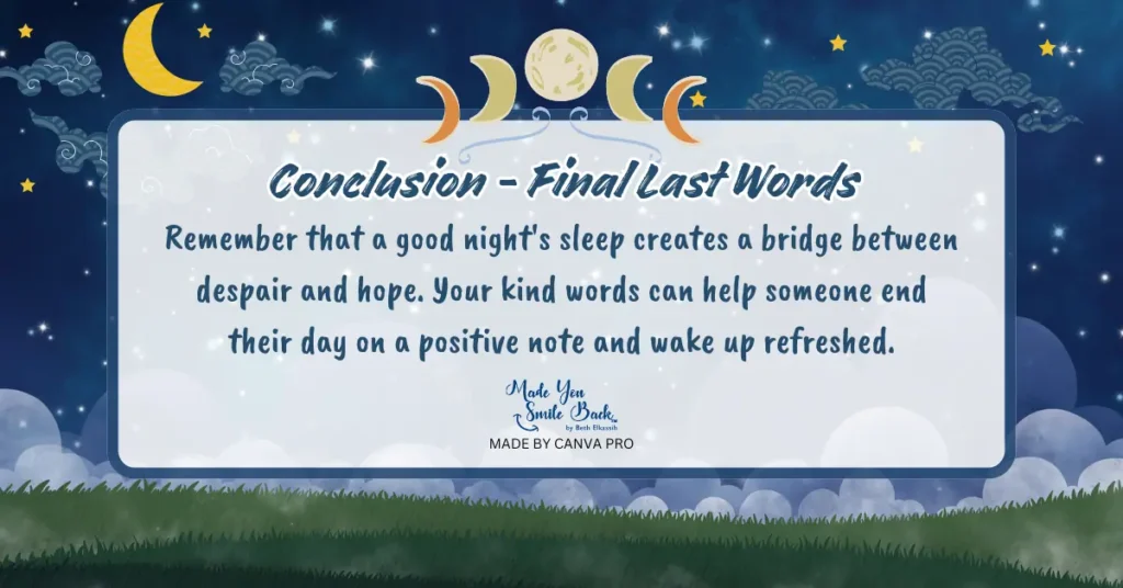 Good Night, Sweet Dreams: The Ultimate Guide To Blissful Slumber 9 Good Night, Sweet Dreams: The Ultimate Guide To Blissful Slumber &Raquo; Conclusion Final Last Words 1 2 1024X536 1