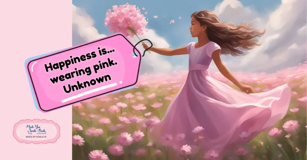 Top 25 Pink Girly Quotes &Raquo; Happiness Is Wearing Pink Unknown 1024X536 1