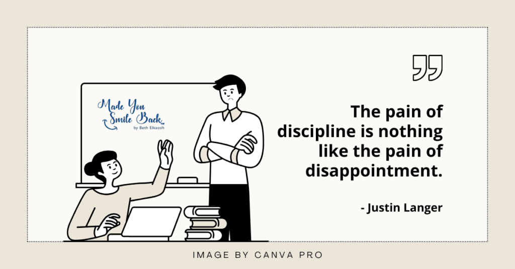 Top 25 Discipline Quotes 6 Top 25 Discipline Quotes &Raquo; The Pain Of Discipline Is Nothing Like The Pain Of Disappointment 1024X536 1